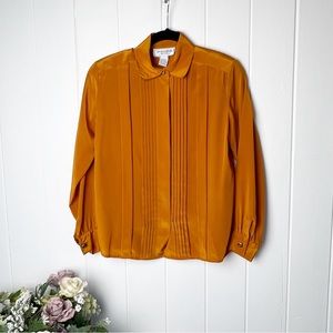 Vintage Jennifer Moore Petites Pleated Blouse